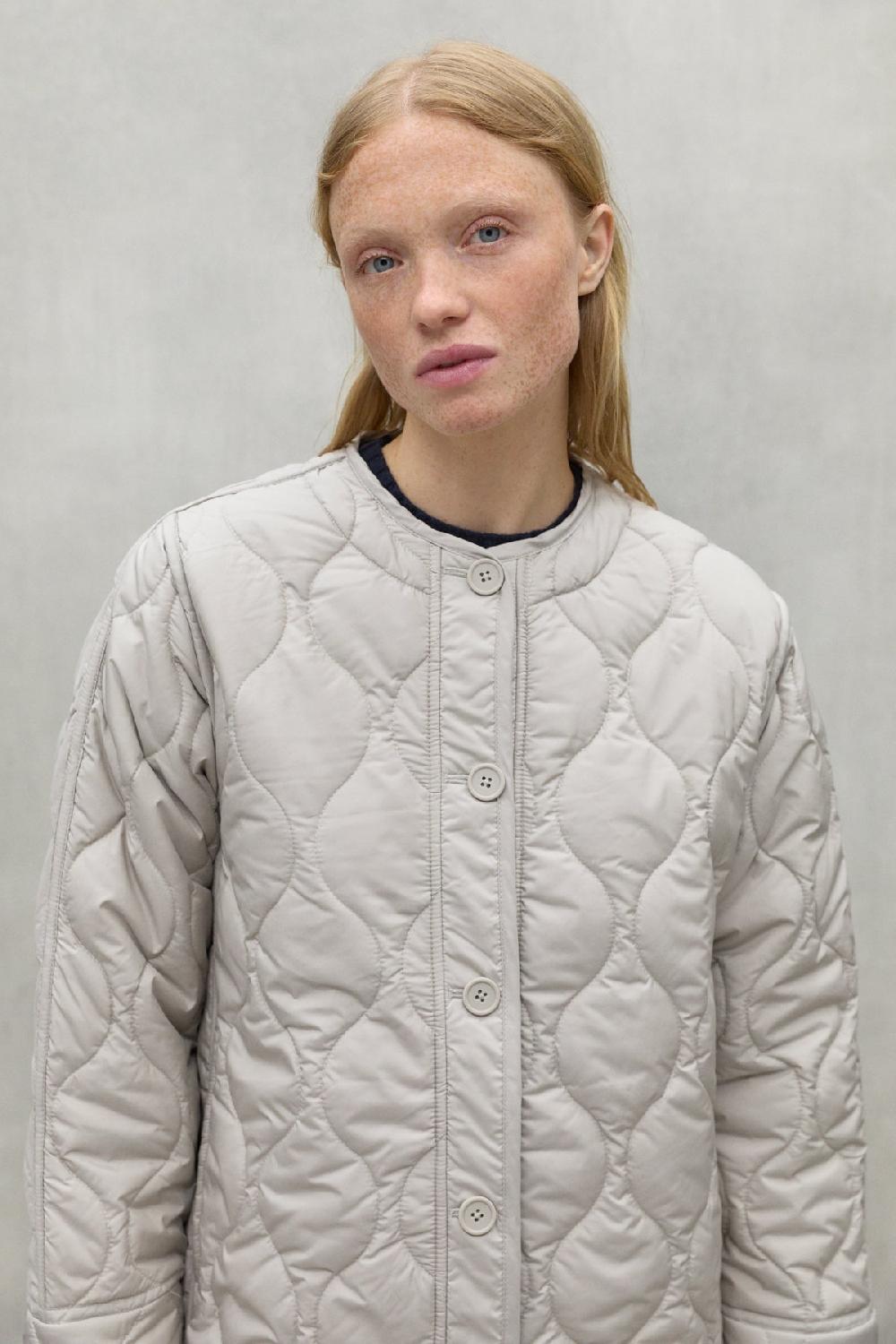 Ecoalf LIGHT BEIGE LEZNA COAT WITH HOOD Solo hoy