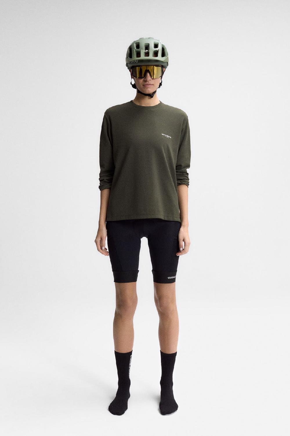 Ecoalf VAL EXPLORER LONG SLEEVE T-SHIRT UNISEX GREEN Oferta exclusiva