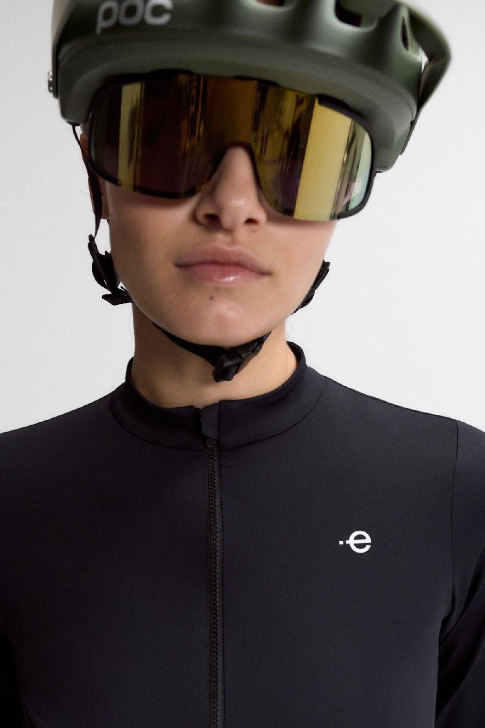 Ecoalf STELLEN PRO LONG SLEEVE MAILLOT BLACK Descuento por venta flash