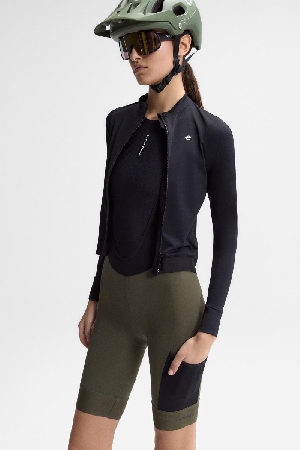 Ecoalf STELLEN PRO LONG SLEEVE MAILLOT BLACK Descuento por venta flash