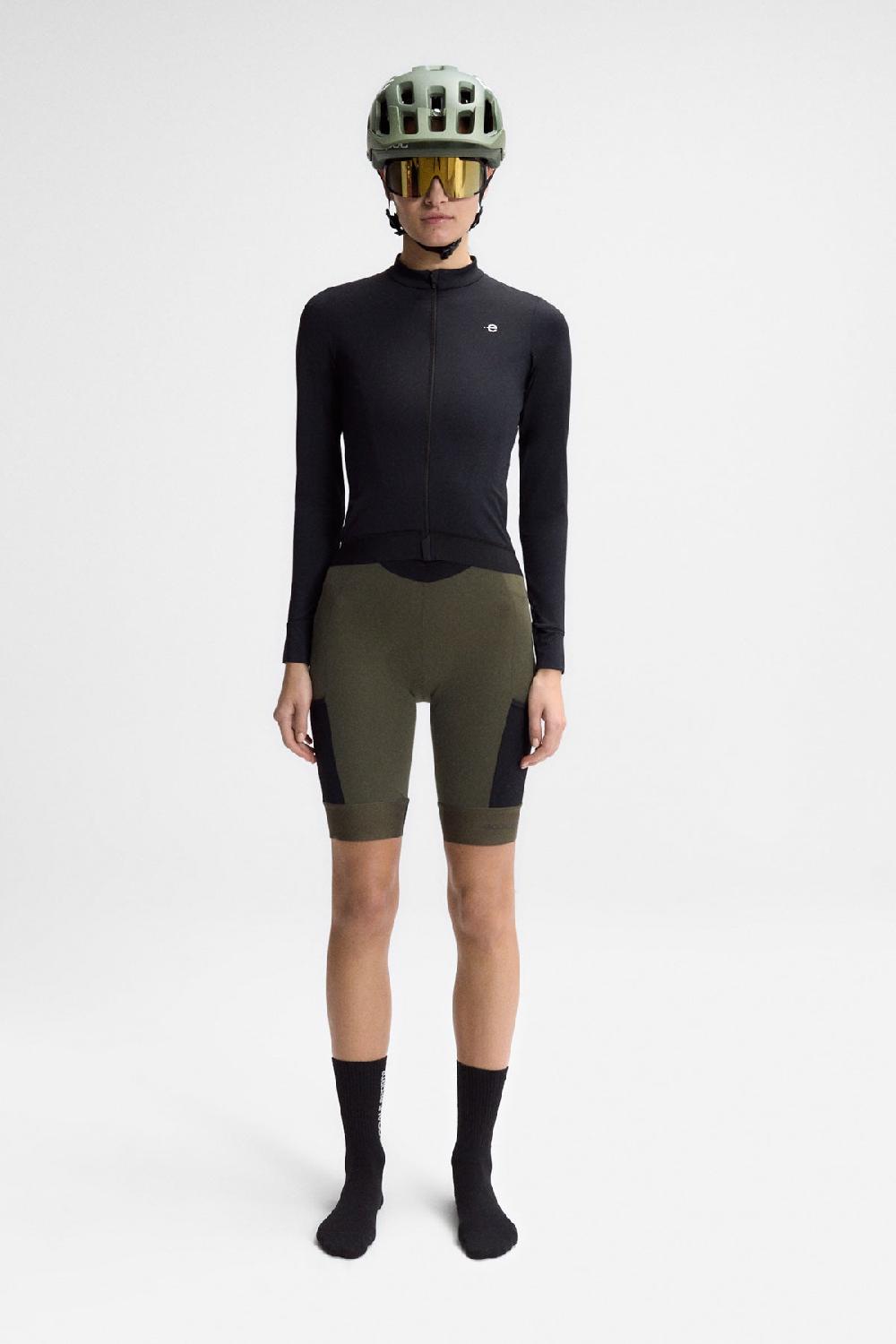 Ecoalf STELLEN PRO LONG SLEEVE MAILLOT BLACK Descuento por venta flash