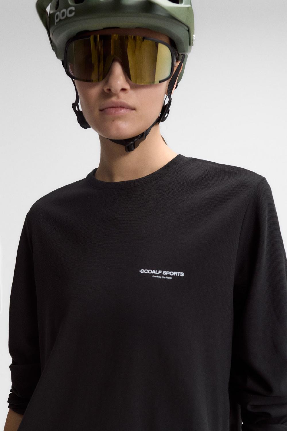 Ecoalf VAL EXPLORER LONG SLEEVE T-SHIRT UNISEX BLACK Solo hoy