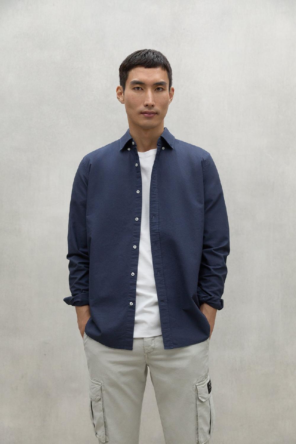 Ecoalf NAVY BLUE ANTONIO SHIRT Rebajas top