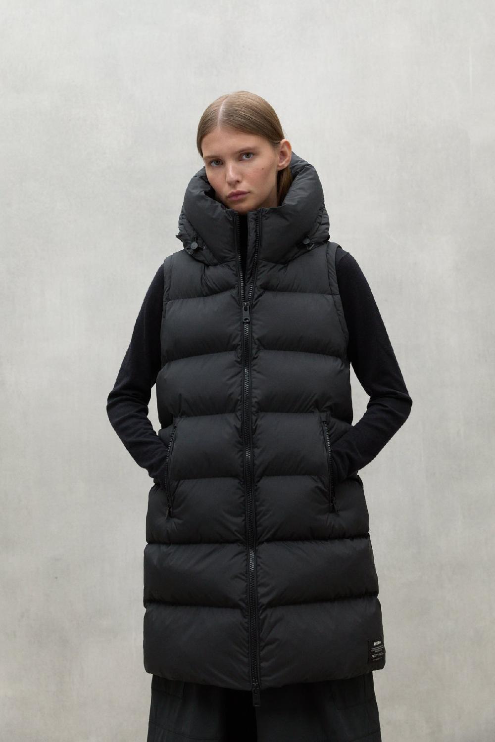 Ecoalf BLACK MANLIE WAISTCOAT Liquidación