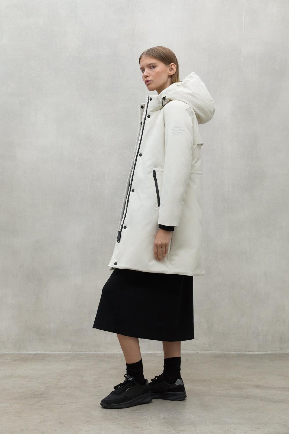 Ecoalf WHITE GLAMOUR COAT Oferta exclusiva