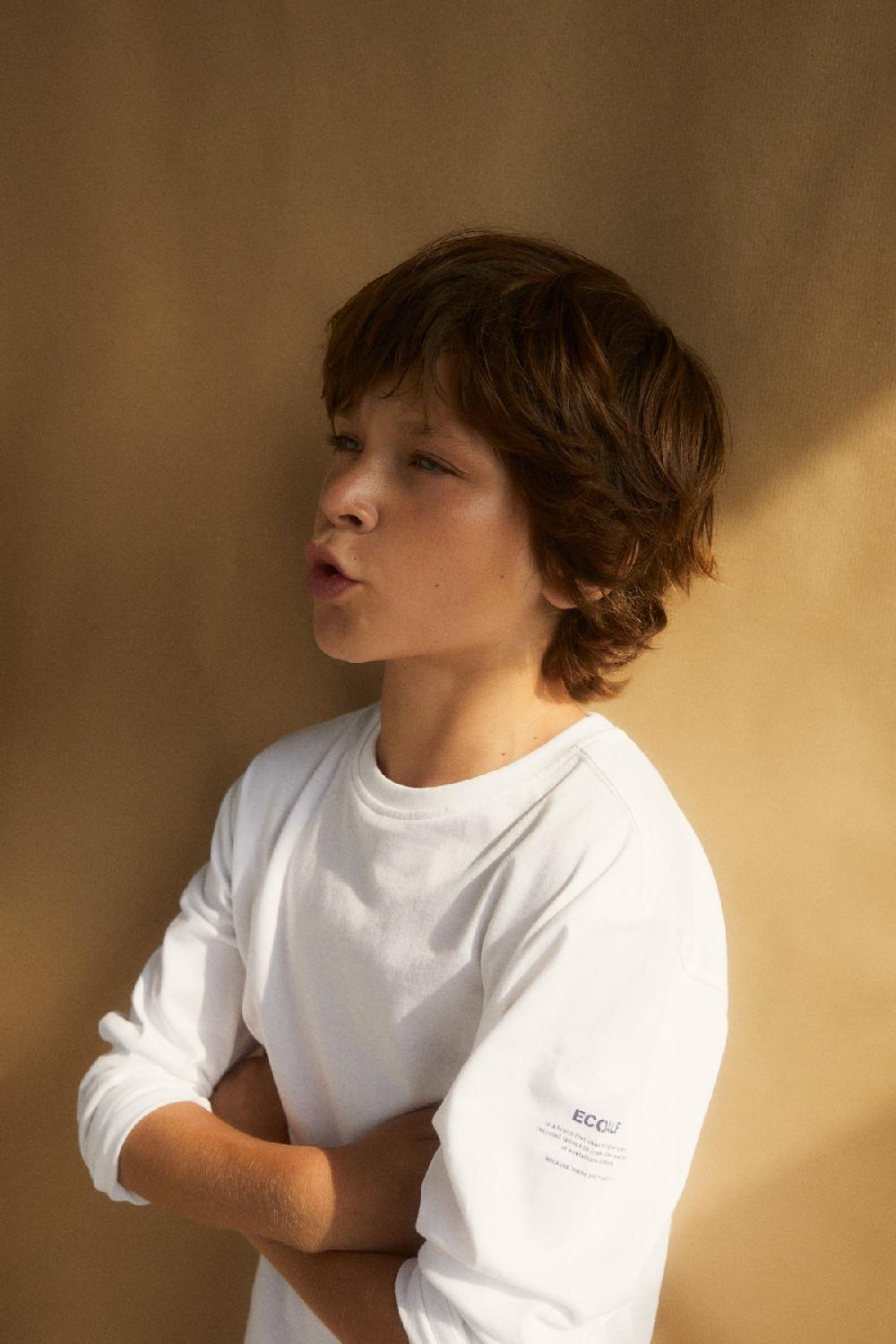 Ecoalf WHITE TIERRA LONG-SLEEVED T-SHIRT Venta caliente