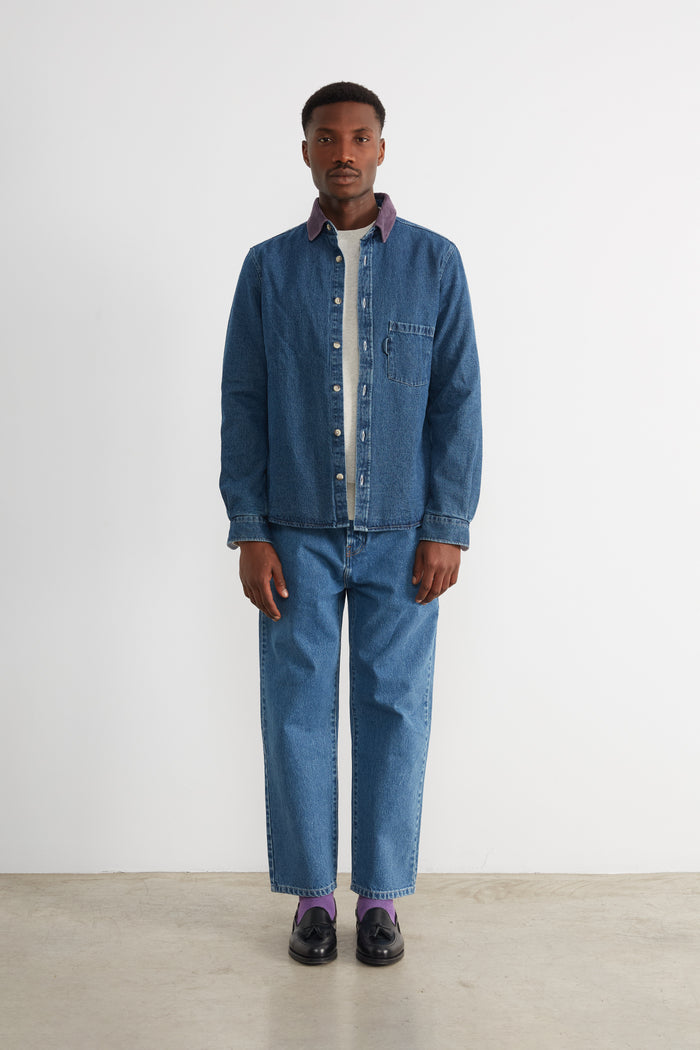 Edmmond studios DENIM OVERSHIRT STONEWASH Envío gratis