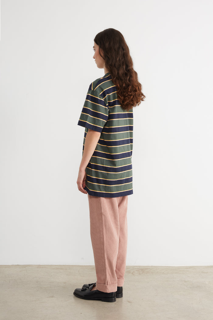 Edmmond studios MINI LOGO STRIPES DK GREEN Devoluciones gratuitas