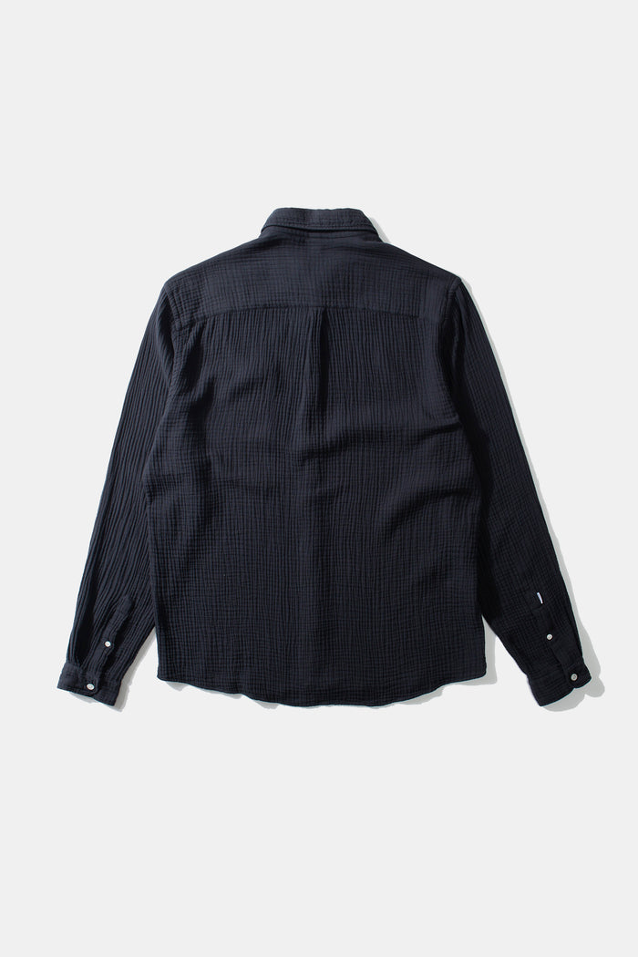 Edmmond studios SNAP SHIRT NAVY Envío internacional gratuito