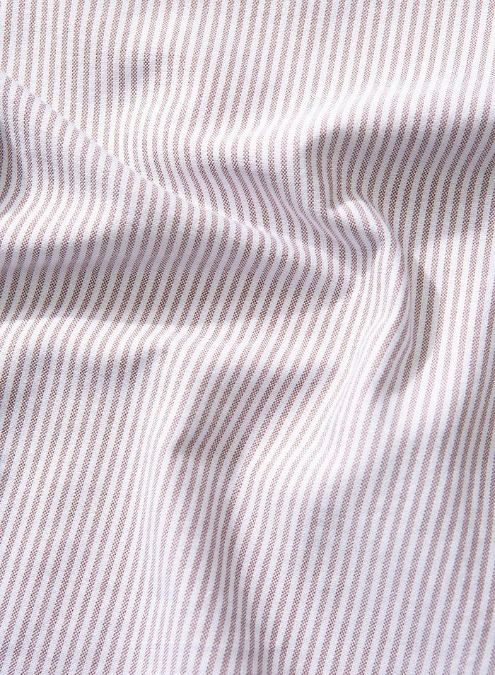 Edmmond studios BD STRIPED SHIRT DUCK EDITION CHOCOLATE Rebajas de fin de temporada