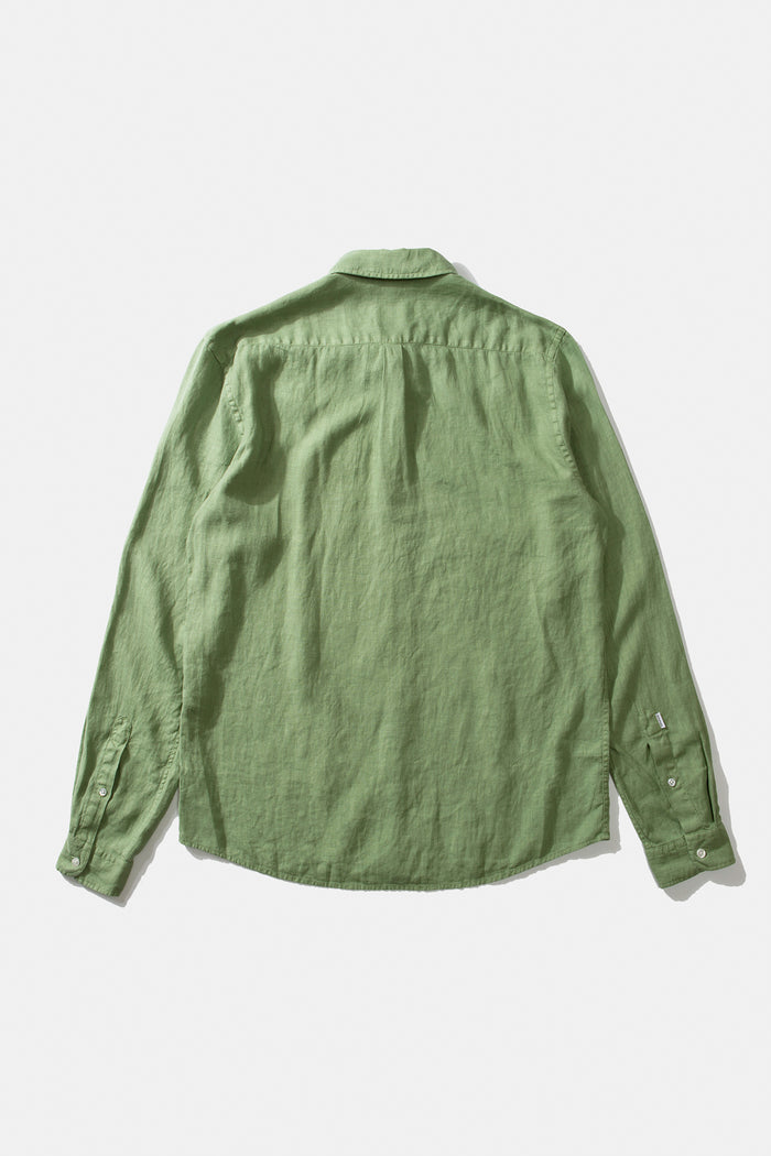 Edmmond studios LINEN SHIRT OLIVE 2025