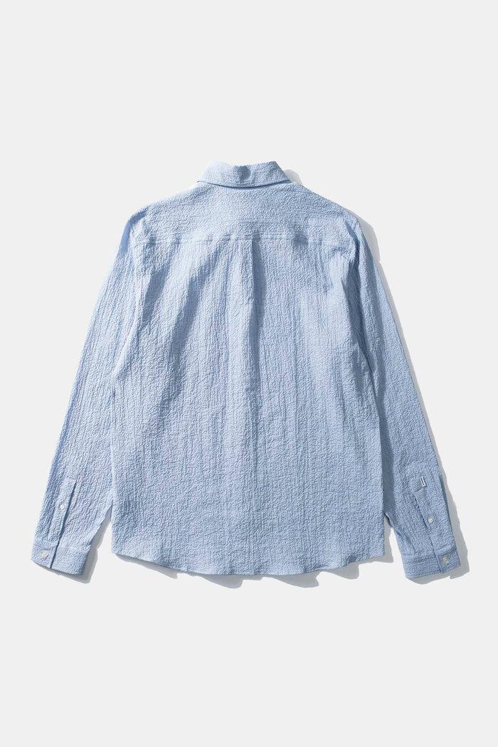 Edmmond studios SEERSUCKER SHIRT LIGHT BLUE Outlet