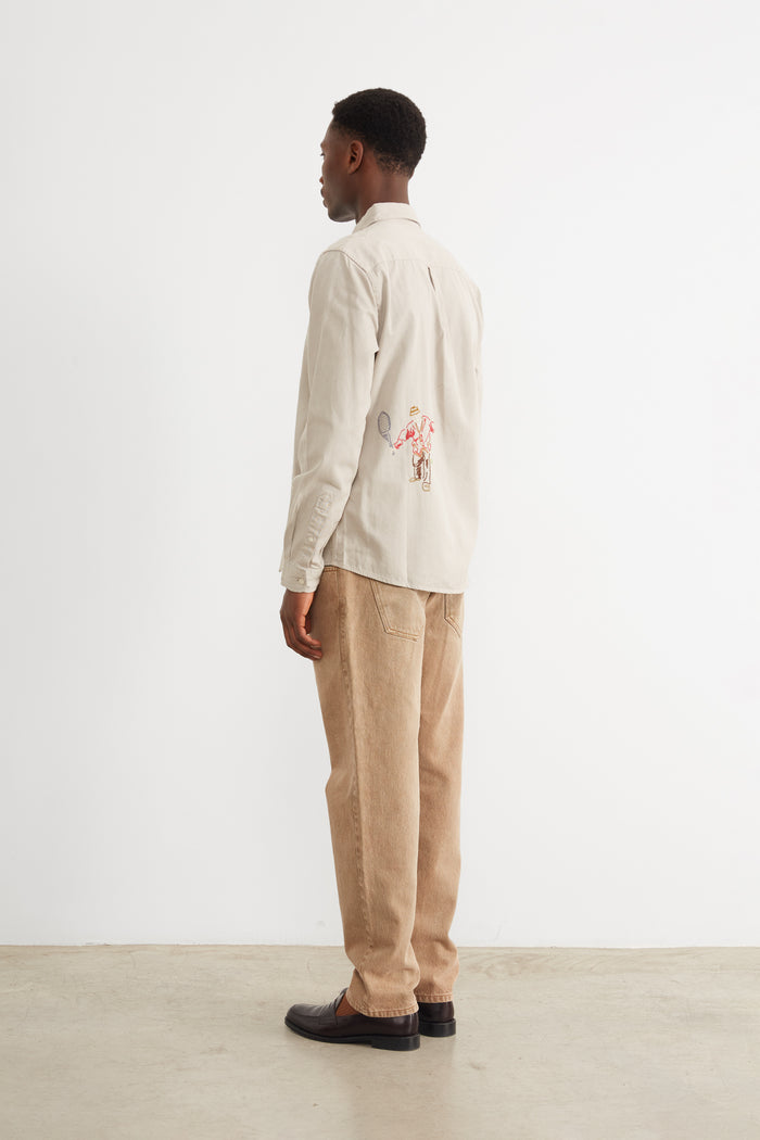 Edmmond studios SPORTING GOODS SHIRT TAUPE Rebajas