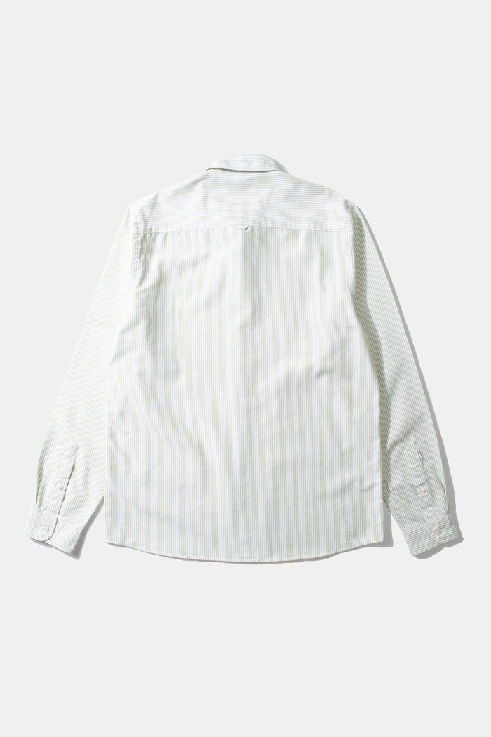 Edmmond studios BD STRIPED SHIRT DUCK GREEN Ventas relámpago
