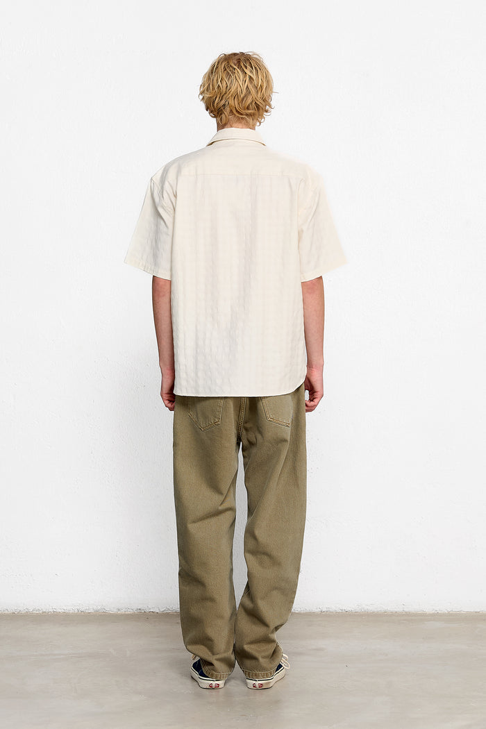 Edmmond studios GIORGOS SHORT SLEEVE OFF WHITE Liquidación