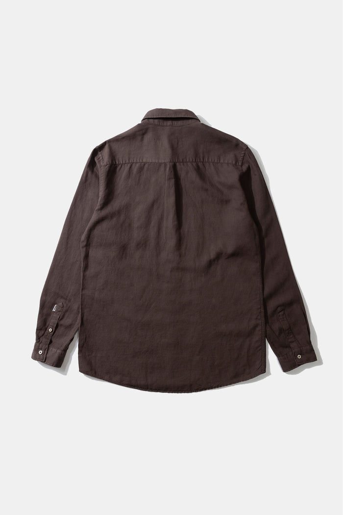 Edmmond studios LINEN SHIRT CHOCOLATE Rebajas top