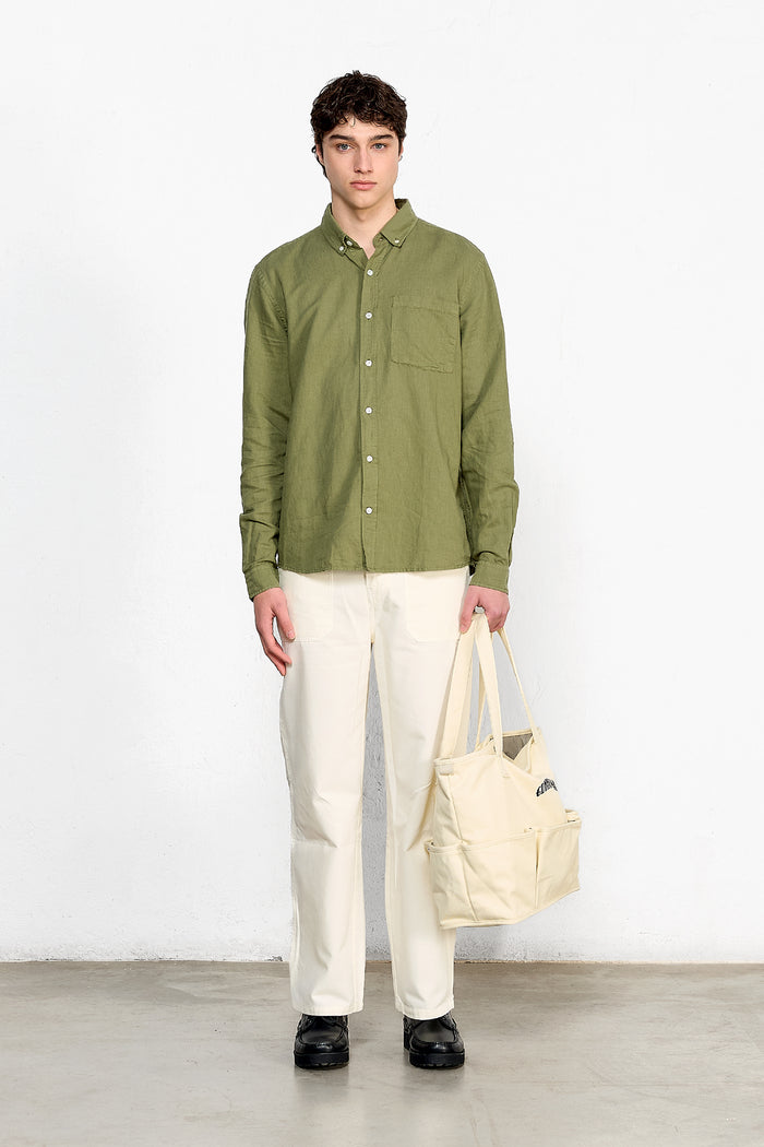 Edmmond studios LINEN SHIRT KHAKI Envío gratis