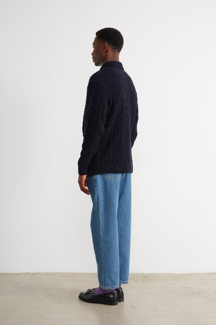 Edmmond studios SHEPHERD CARDIGAN NAVY Promoción trimestral
