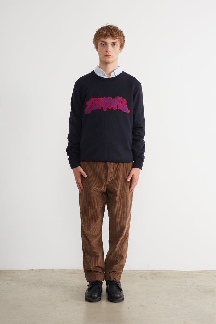 Edmmond studios EDMMOND BUBBLE SWEATER NAVY Grandes descuentos