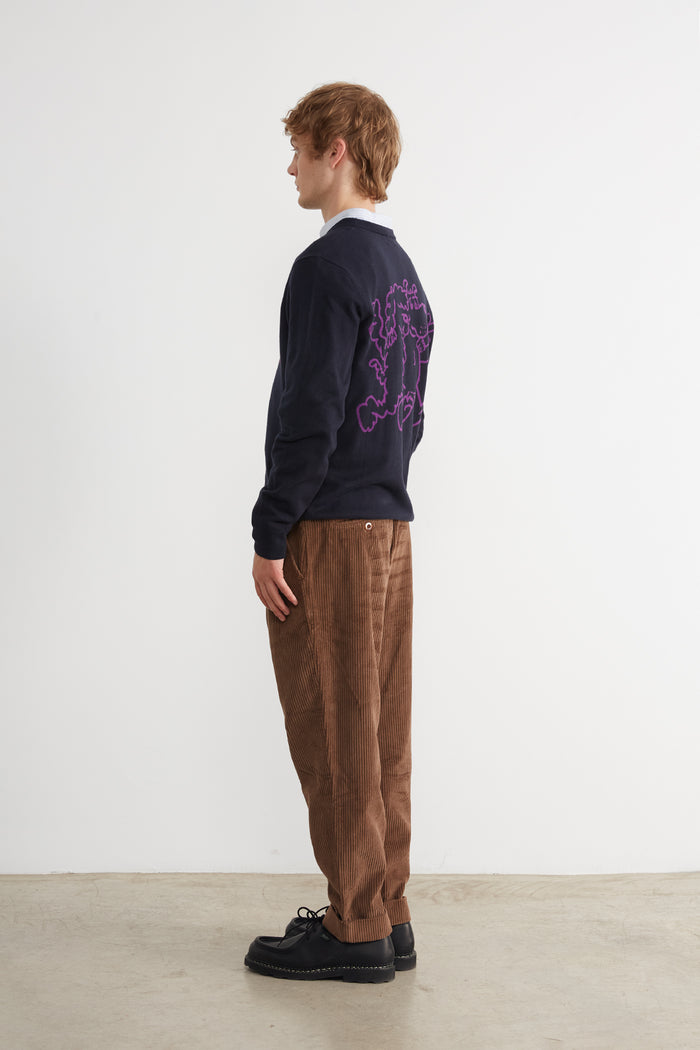 Edmmond studios EDMMOND BUBBLE SWEATER NAVY Grandes descuentos