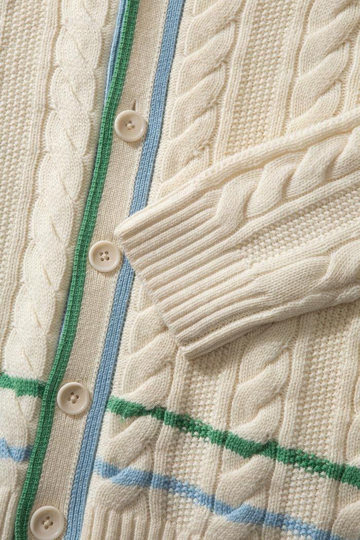 Edmmond studios 10 YEARS CARDIGAN OFF WHITE Liquidación