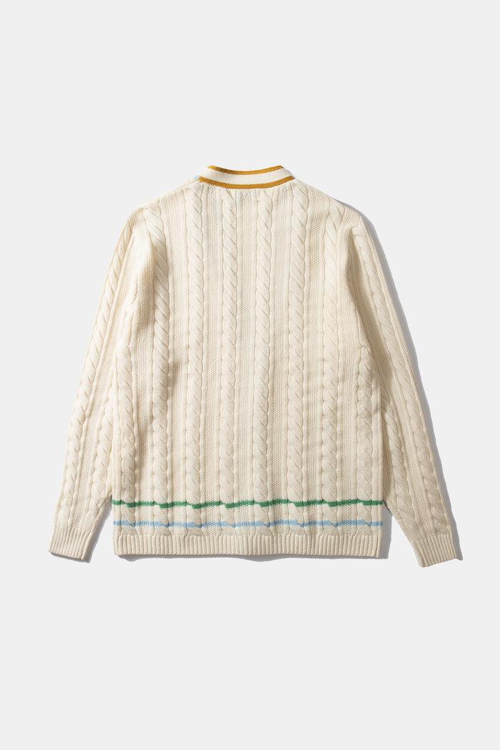 Edmmond studios 10 YEARS CARDIGAN OFF WHITE Liquidación