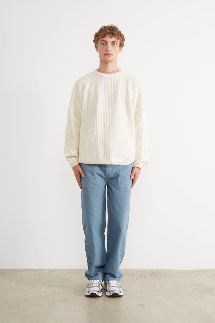 Edmmond studios NEIL SWEATER OFF WHITE Tienda de fábrica