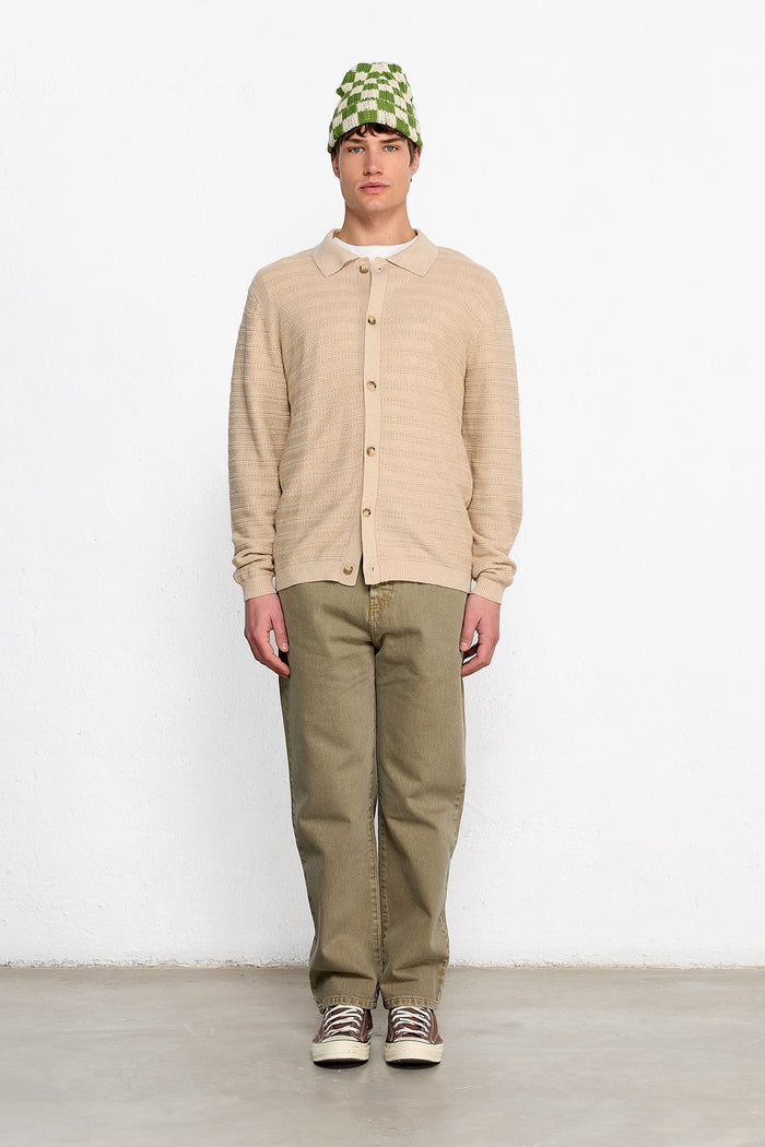 Edmmond studios GIORGOS KNITED SHIRT TAN Descuentos del mes