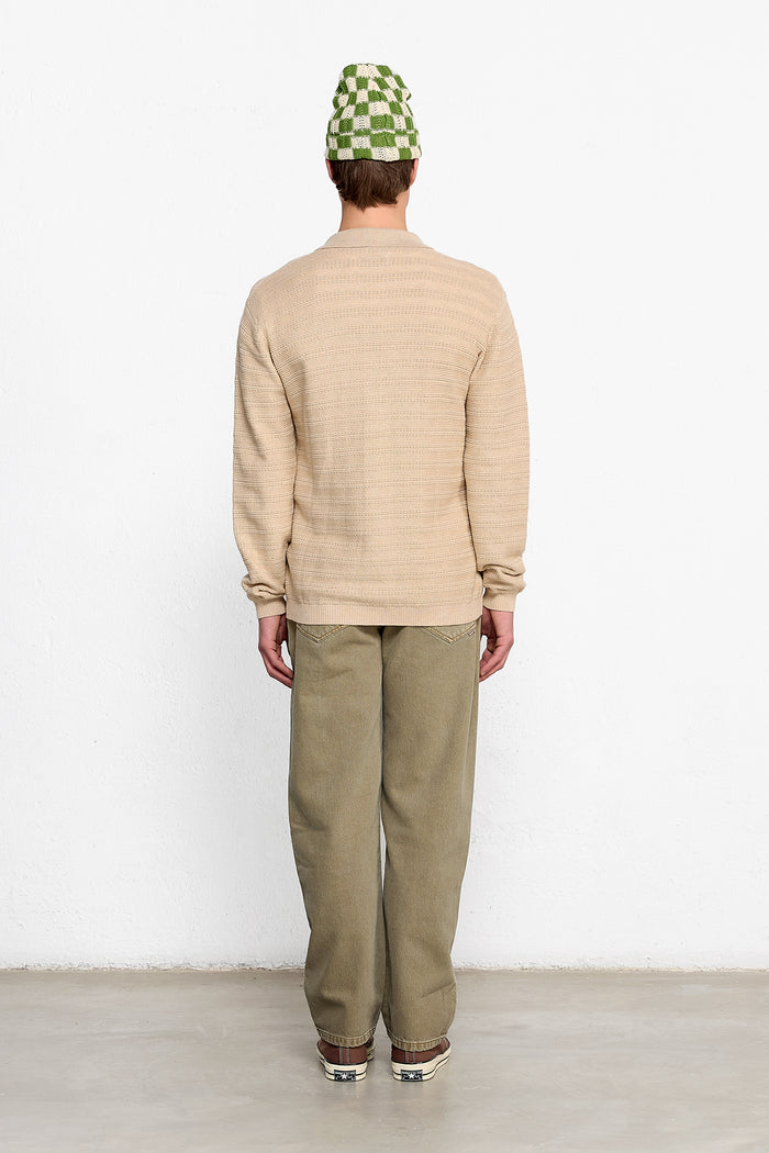 Edmmond studios GIORGOS KNITED SHIRT TAN Descuentos del mes
