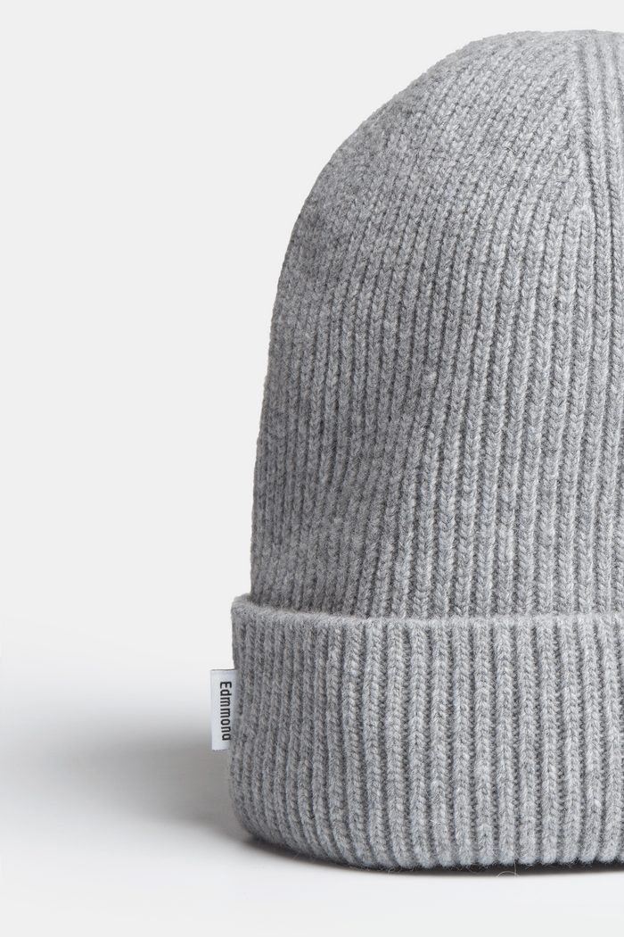 Edmmond studios BEANIE LIGHT GREY MELANGE Precio ultrabajo