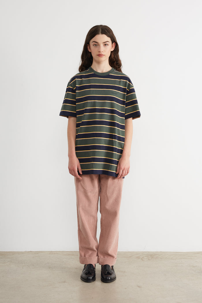 Edmmond studios MINI LOGO STRIPES DK GREEN Rebajas online