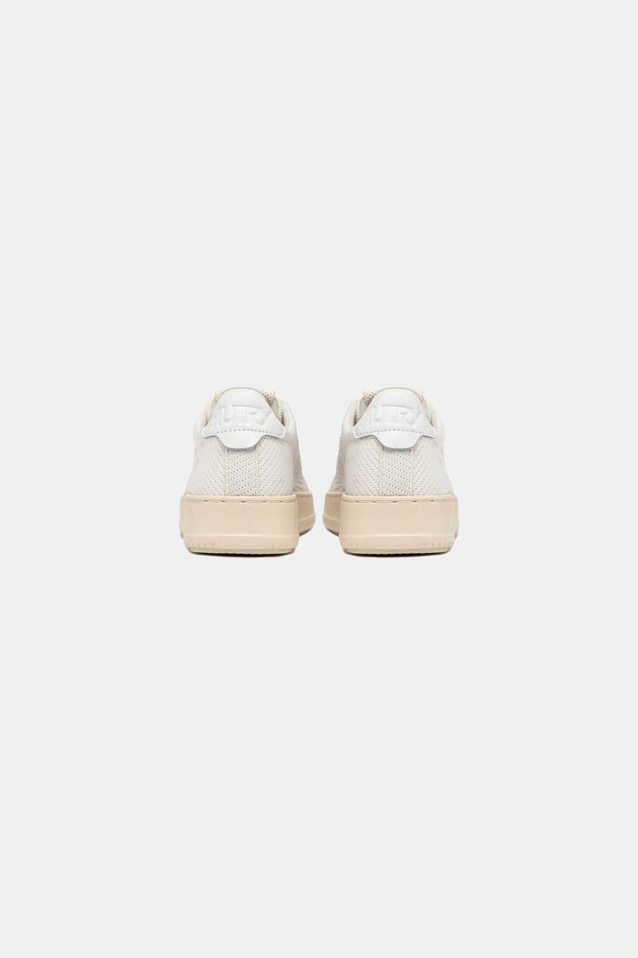 Edmmond studios AUTRY EASEKNIT LOW KNIT/LEAT WHT/IVORY Ventas relámpago