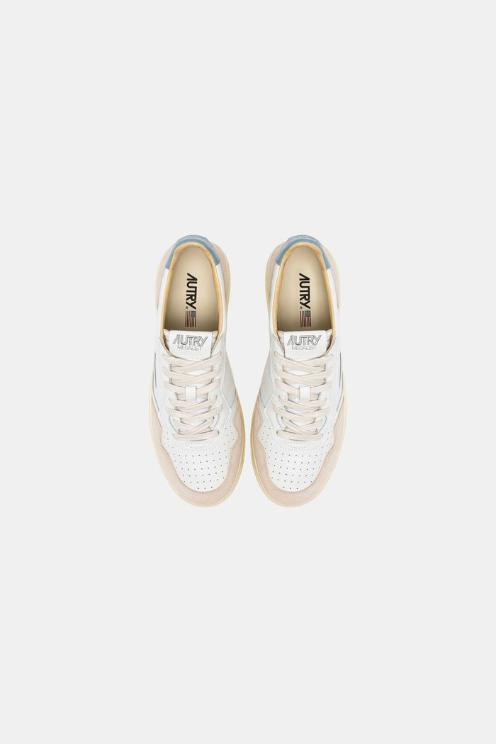 Edmmond studios AUTRY MEDALIST LOW WHT/SLVBLUE Tienda