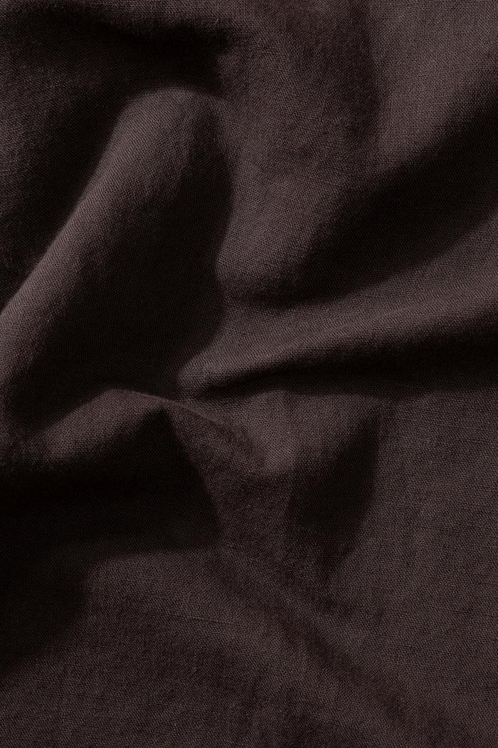 Edmmond studios LINEN SHIRT CHOCOLATE Liquidación