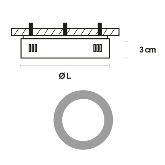 Els banys Downlight LED de Superficie Redondo Solo hoy
