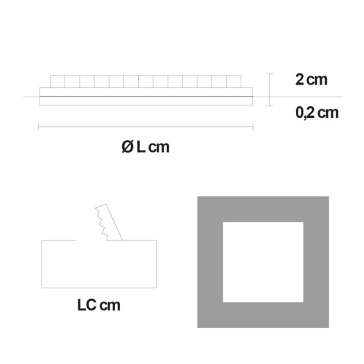Els banys Downlight LED Slim Cuadrado Oferta especial de fábrica