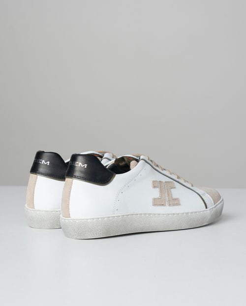 Etiem Zapatillas deportivas de piel combinadas y de edición limitada Promoción por tiempo limitado