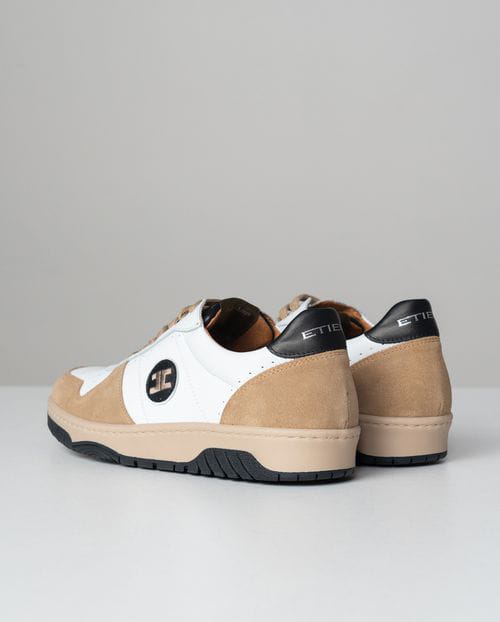 Etiem Zapatillas de piel combinadas y de edición limitada Solo hoy