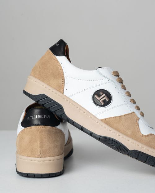 Etiem Zapatillas de piel combinadas y de edición limitada Solo hoy
