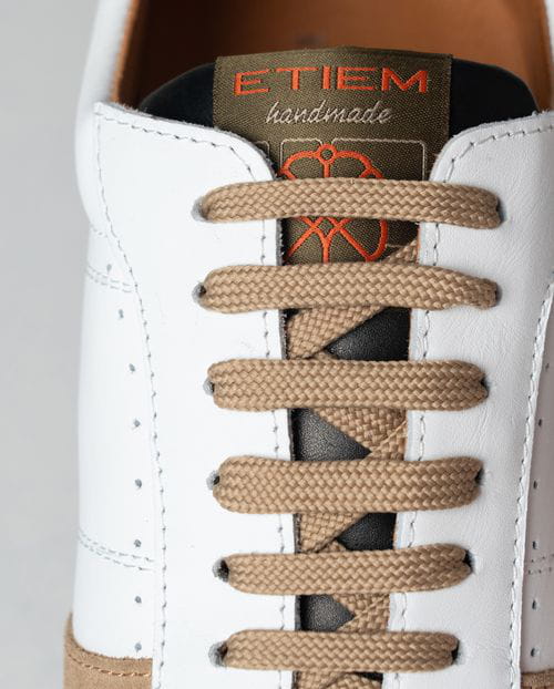 Etiem Zapatillas de piel combinadas y de edición limitada Solo hoy