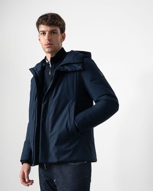 Etiem Cazadora de capucha ultraligera en tejido técnico elástico water repellent Descuentos del mes