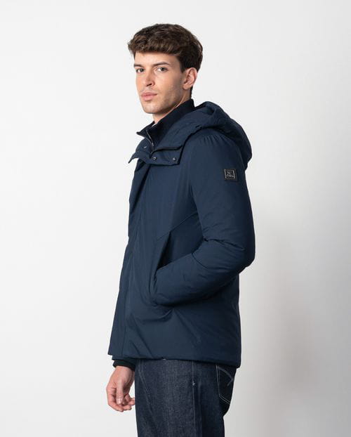 Etiem Cazadora de capucha ultraligera en tejido técnico elástico water repellent Descuentos del mes
