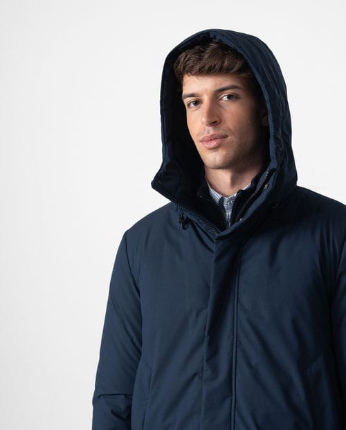 Etiem Cazadora de capucha ultraligera en tejido técnico elástico water repellent Descuentos del mes