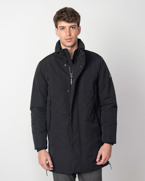 Etiem Parka acolchada de cuello tira `tipo trench´ con cremalleras waterproof Descuento por venta flash