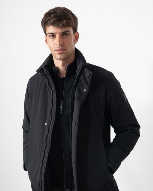 Etiem Parka acolchada de cuello tira `tipo trench´ con cremalleras waterproof Descuento por venta flash