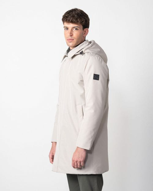 Etiem Trench corta acolchada de capucha y vista-chaleco desmontable en tejido water repellent Ofertas especiales