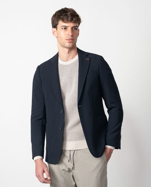 Etiem Americana tipo ´blazer´ en estructura de lana mezcla elástica