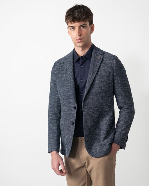 Etiem Americana de punto desestructurada slim fit sin forro Rebajas de fin de temporada