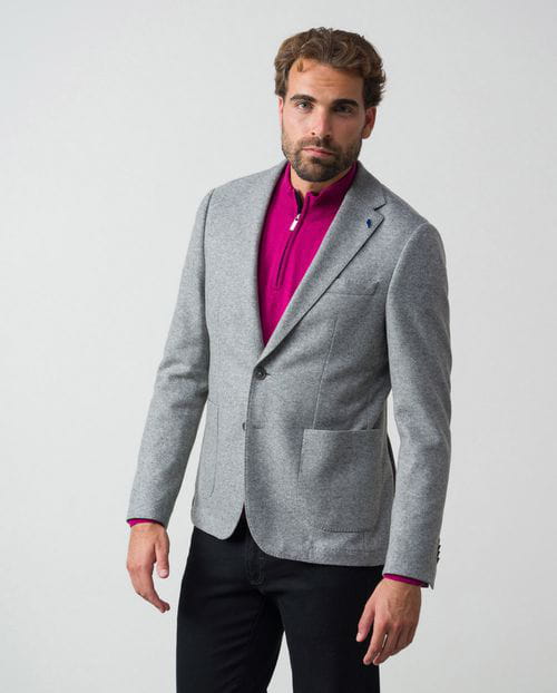 Etiem Americana desestructurada extra-slim fit sin forro y en punto ' tipo lana cocida ' En línea