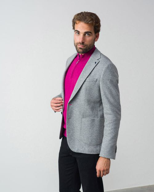 Etiem Americana desestructurada extra-slim fit sin forro y en punto ' tipo lana cocida ' En línea